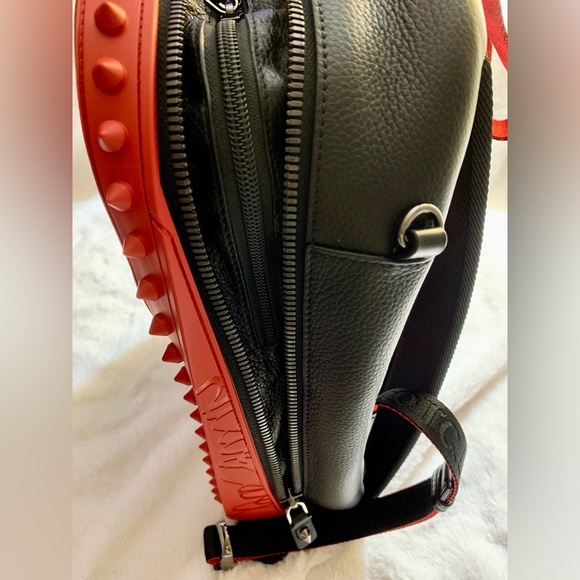 Christian Louboutin Small Backparis Leather Backpack - Picture 8 of 9